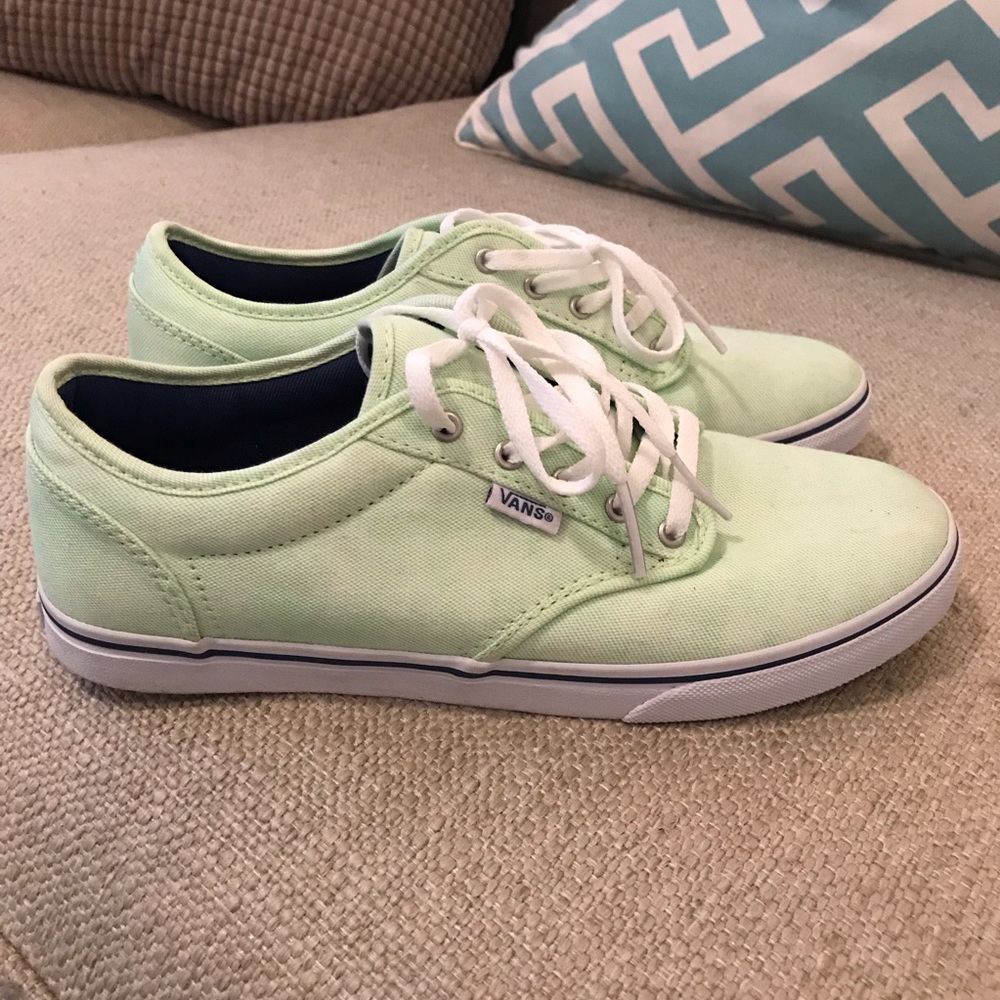 Mint Green Vans size 7.5